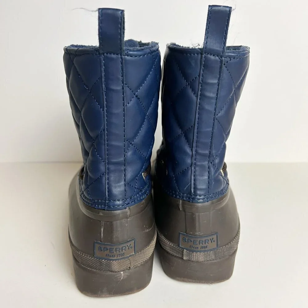 Sperry Top-Sider Gosling Quilted Duck Waterproof Boots Sz 10
